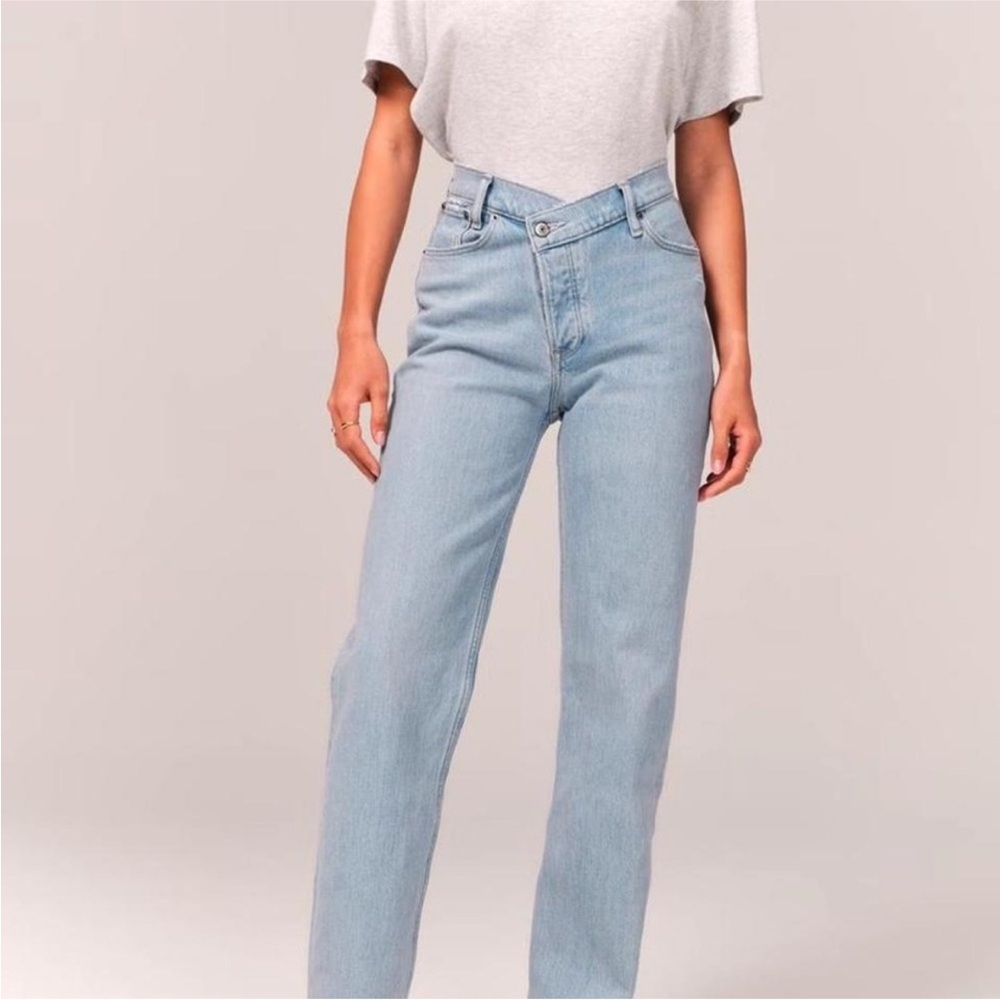 Abercrombie & Fitch Light Blue Straight Leg Jeans
